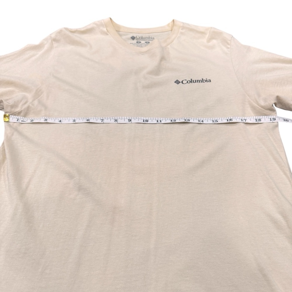 Columbia T-Shirt Mens Rib Knit Crewneck Graphic Logo Saguaro Size Medium - Picture 5 of 6